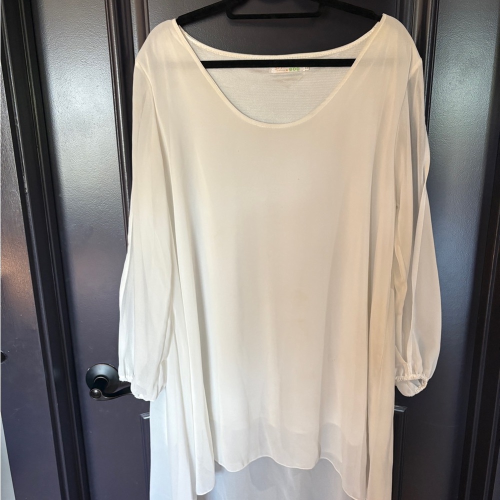 Elegant White Women's Dress